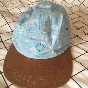 5-Panel Cap Flamingo Print